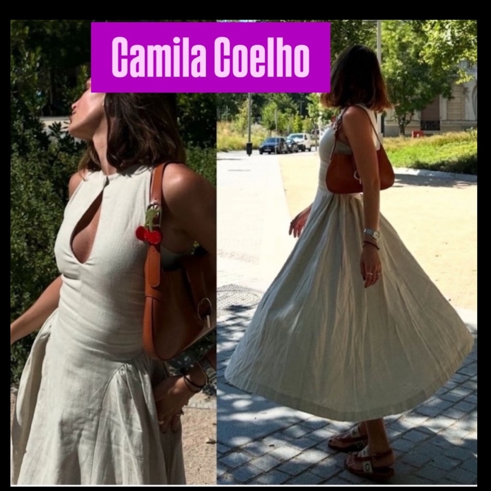 NWT CAMILA COELHO  LINEN MIDI DRESS SIZE 2/4/6/8/10
🚨FIRM PRICE - Picture 2 of 15